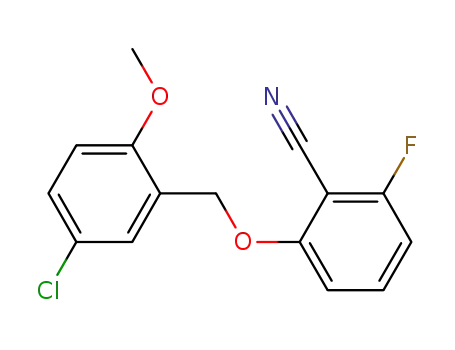 Benzonitrile, 2-[(5-chloro-2-methoxyphenyl)methoxy]-6-fluoro-
