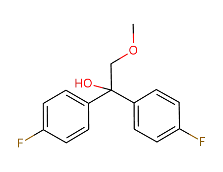 Molecular Structure of 496880-82-1 (Benzenemethanol, 4-fluoro-a-(4-fluorophenyl)-a-(methoxymethyl)-)