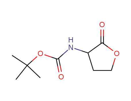 Molecular Structure of 146514-35-4 (Carbamic acid, (tetrahydro-2-oxo-3-furanyl)-, 1,1-dimethylethyl ester)