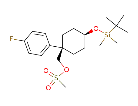 Molecular Structure of 1202008-51-2 (C<sub>20</sub>H<sub>33</sub>FO<sub>4</sub>SSi)