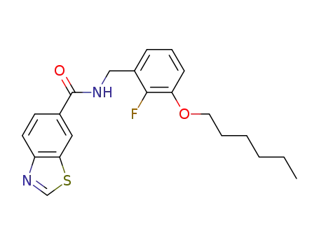 N-(2-fluoro-3-hexyloxyphenyl)methyl-benzothiazole-6-carboxamide