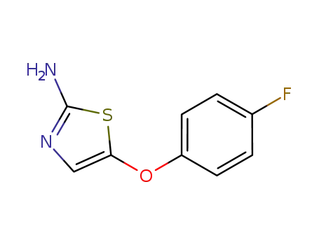 Molecular Structure of 1169491-77-3 (5-(4-fluorophenoxy)-2-thiazolamine)