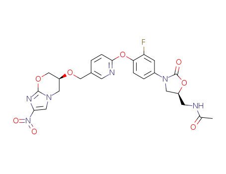 (S,S)-N-(3-{3-fluoro-4-[5-(2-nitro-6,7-dihydro-5H-imidazo[2,1-b][1,3]oxazin-6-yloxymethyl)-pyridin-2-yloxy]-phenyl}-2-oxo-oxazolidin-5-ylmethyl)-acetamide