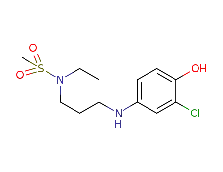 2-chloro-4-(1-(methylsulfonyl)piperidin-4-ylamino)phenol