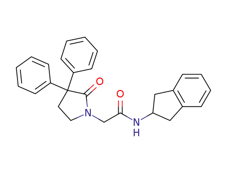 N-2,3-dihydro-1H-inden-2-yl-2-(2-oxo-3,3-diphenylpyrrolidin-1-yl)acetamide
