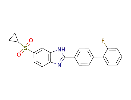 6-(cyclopropylsulfonyl)-2-(2'-fluorobiphenyl-4-yl)-1H-benzimidazole