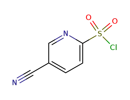 Molecular Structure of 174486-12-5 (5-CYANOPYRIDINE-2-SULFONYL CHLORIDE)