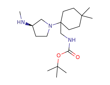 Carbamic acid,
[[4,4-dimethyl-1-[(3R)-3-(methylamino)-1-pyrrolidinyl]cyclohexyl]methyl]-,
1,1-dimethylethyl ester