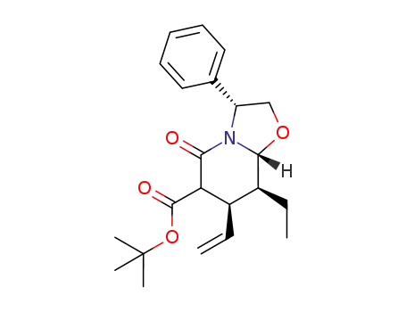 (3R,7R,8S,8aR)-6-(tert-butoxycarbonyl)-8-ethyl-5-oxo-3-phenyl-7-vinyl-2,3,6,7,8,8a-hexahydro-5H-oxazolo[3,2-a]pyridine