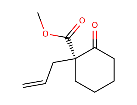 Cyclohexanecarboxylic acid, 2-oxo-1-(2-propenyl)-, methyl ester, (R)-