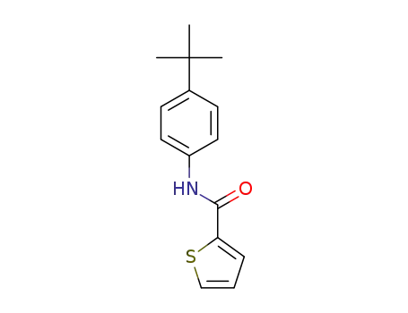 Molecular Structure of 749915-46-6 (2-Thiophenecarboxamide,N-[4-(1,1-dimethylethyl)phenyl]-(9CI))