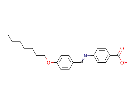 Molecular Structure of 15012-51-8 (Benzoic acid, 4-[[[4-(heptyloxy)phenyl]methylene]amino]-)