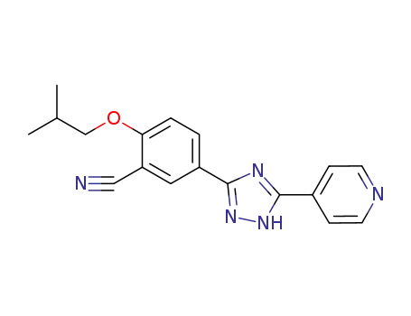 Benzonitrile,
2-(2-methylpropoxy)-5-[5-(4-pyridinyl)-1H-1,2,4-triazol-3-yl]-