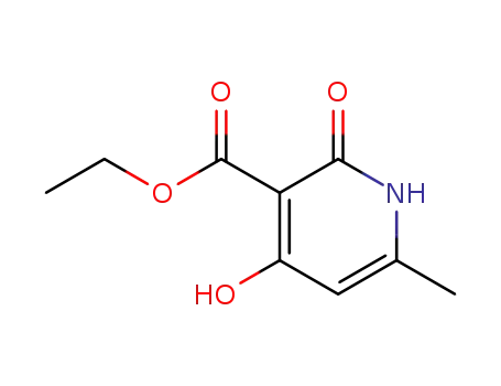 Molecular Structure of 10350-10-4 (ETHYL 4-HYDROXY-6-METHYL-2-OXO-1,2-DIHYDROPYRIDINE-3-CARBOXYLATE)