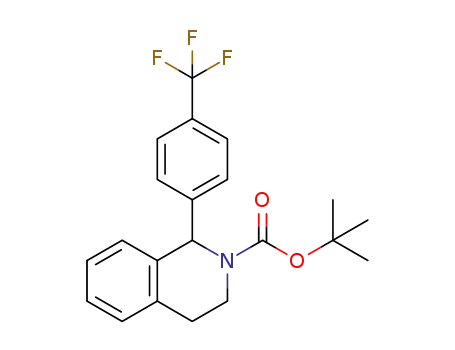 Molecular Structure of 1159996-28-7 (tert-butyl 1-(4-(trifluoromethyl)phenyl)-3,4-dihydroisoquinoline-2(1H)-carboxylate)