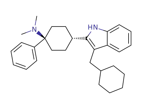 4-(3-(cyclohexylmethyl)-1H-indol-2-yl)-N,N-dimethyl-1-phenylcyclohexanamine