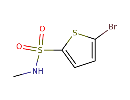 Molecular Structure of 81597-52-6 (5-BroMo-thiophene-2-sulfonic acid M
ethylaMide)