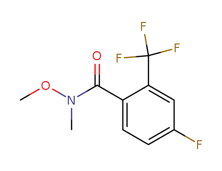 4-fluoro-N-methoxy-N-methyl-2-(trifluoromethyl)benzamide