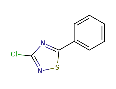 Molecular Structure of 101495-56-1 (3-chloro-5-phenyl-1,2,4-thiadiazole)