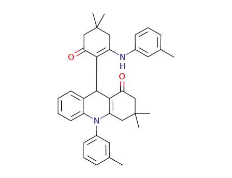 9-(4,4-dimethyl-6-oxo-2-(m-tolylamino)cyclohex-1-enyl)-3,3-dimethyl-10-(m-tolyl)-3,4,9,10-tetrahydroacridin-1(2H)-one