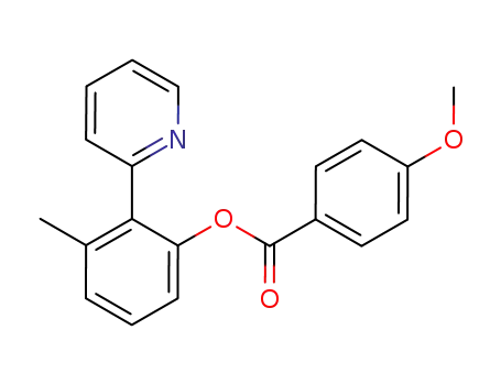 Molecular Structure of 1186200-17-8 (3-methyl-2-(pyridin-2-yl)phenyl 4-methoxybenzoate)