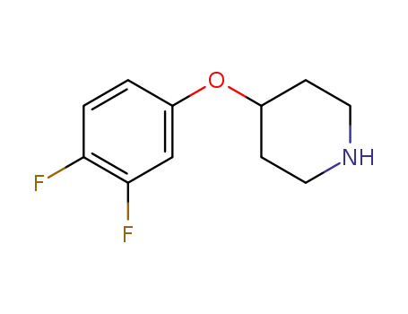 Molecular Structure of 204013-09-2 (4-(3,4-DIFLUORO-PHENOXY)-PIPERIDINE HYDROCHLORIDE)