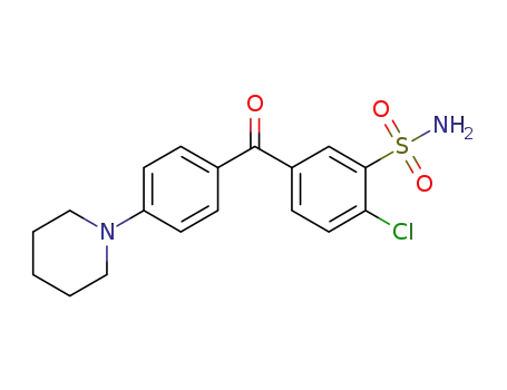 2-chloro-5-(4-piperidin-1-yl-benzoyl)-benzenesulfonamide