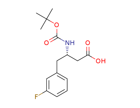Benzenebutanoic acid, b-[[(1,1-dimethylethoxy)carbonyl]amino]-3-fluoro-,(bS)-