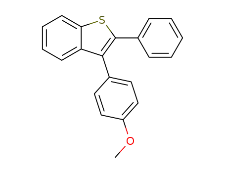 Benzo[b]thiophene, 3-(4-methoxyphenyl)-2-phenyl-
