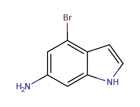 Molecular Structure of 375369-03-2 (4-Bromo-6-Aminoindole)