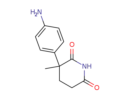 Molecular Structure of 100134-86-9 (2,6-Piperidinedione, 3-(4-aminophenyl)-3-methyl-)
