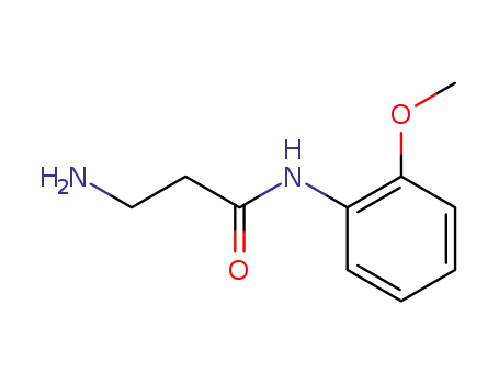 Molecular Structure of 938515-94-7 (N~1~-(2-methoxyphenyl)-beta-alaninamide(SALTDATA: HCl))