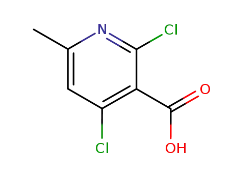Molecular Structure of 56022-07-2 (2,4-Dichloro-6-methylnicotinic acid)