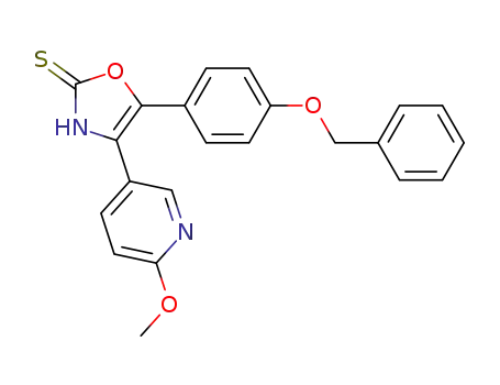 2(3H)-Oxazolethione,
4-(6-methoxy-3-pyridinyl)-5-[4-(phenylmethoxy)phenyl]-