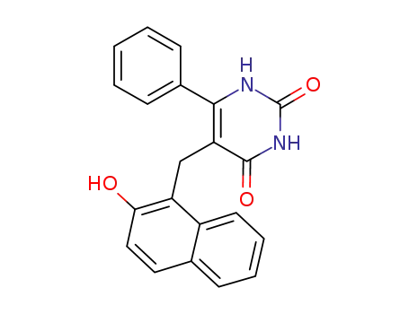 6-phenyl-5-[2''-hydroxynaphthyl-(1'')-methyl]-1H-pyrimidine-2,4-dione