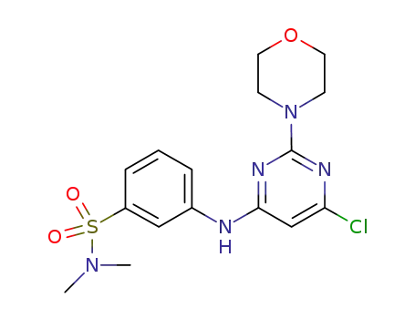3-(6-chloro-2-morpholin-4-ylpyrimidin-4-ylamino)-N,N-dimethylbenzenesulfonamide