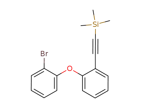 Molecular Structure of 1198401-39-6 ([(2-(2-bromophenoxy)phenyl)ethynyl]trimethylsilane)