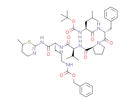 Molecular Structure of 1205536-66-8 (Boc-Leu-D-Phe-Pro-Val-Orn(Cbz)-AMT)