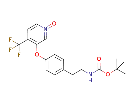 {2-[4-(1-oxy-4-trifluoromethylpyridin-3-yloxy)phenyl]ethyl}carbamic acid tert-butyl ester