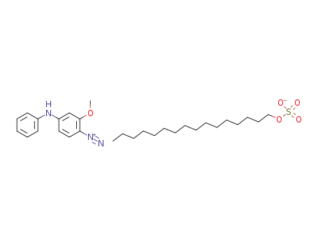 2-methoxy-4-(phenylamino)-benzenediazonium hexadecyl sulfate