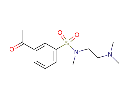 Molecular Structure of 1186422-04-7 (3-acetyl-N-[2-(dimethylamino)ethyl]-N-methylbenzenesulfonamide)