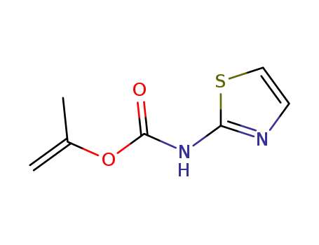 Molecular Structure of 942948-70-1 (Carbamic  acid,  N-2-thiazolyl-,  1-methylethenyl  ester)