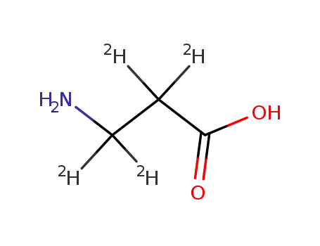 Molecular Structure of 116173-67-2 (b-Alanine-2,2,3,3-d4)