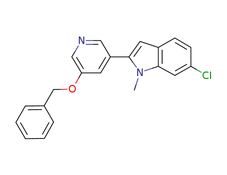 2-(5-benzyloxy-pyridin-3-yl)-6-chloro-1-methyl-1H-indole