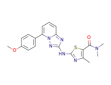 2-[5-(4-methoxy-phenyl)-[1,2,4]triazolo[1,5-a]pyridin-2-ylamino]-4-methyl-thiazole-5-carboxylic aciddimethylamide