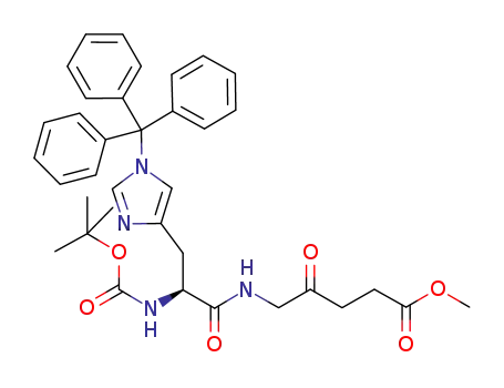 N-(N(α)-tert-butoxycarbonyl-N(τ)-(trityl)-L-histidyl)-5-aminolaevulinic acid methyl ester