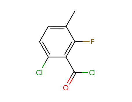 Molecular Structure of 261762-82-7 (2-CHLORO-6-FLUORO-3-METHYLBENZOYL CHLORIDE)
