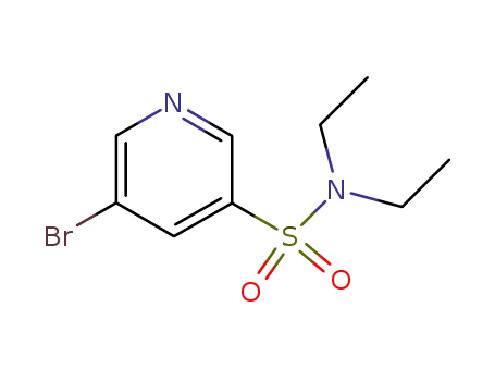 Molecular Structure of 62009-37-4 (5-Bromo-N,N-diethylpyridine-3-sulphonamide)