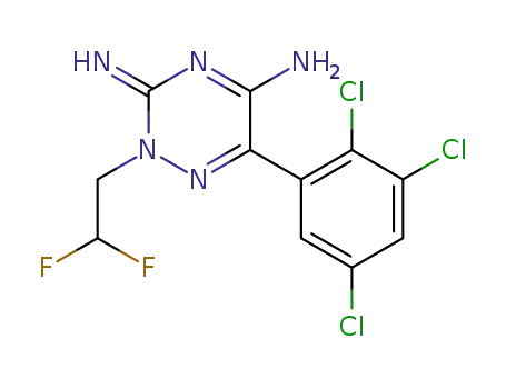 5-amino-6-(2,3,5-trichlorophenyl)-2,3-dihydro-3-imino-2-(2,2-difluoroethyl)-1,2,4-triazine