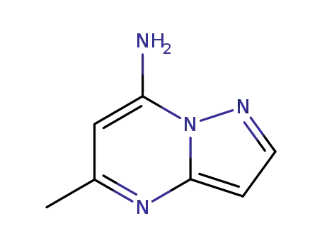 Molecular Structure of 2369-88-2 (5-METHYLPYRAZOLO[1,5-A]PYRIMIDIN-7-AMINE)
